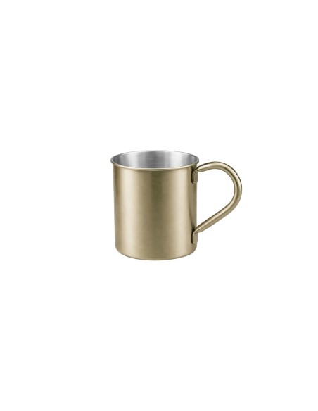 Caneca Moscow Mule Aço Inox Dourado Velho 420ml Bar Drink