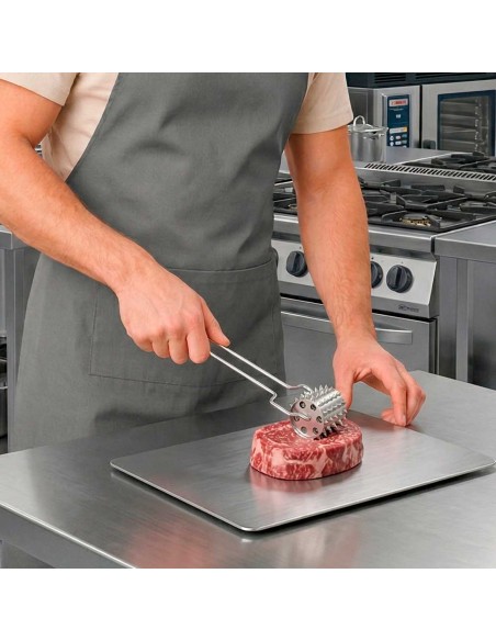 Rolo Amaciador de Carne Furador Manual Culinario