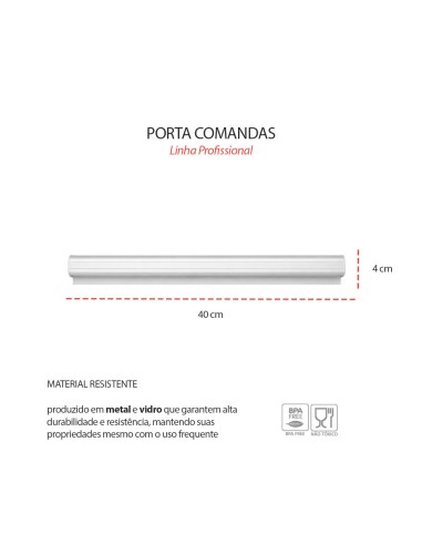 Porta Comanda Profissional Cozinha Restaurante...