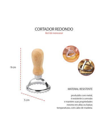 Cortador de Massa Molde Biscoito Ravioli...