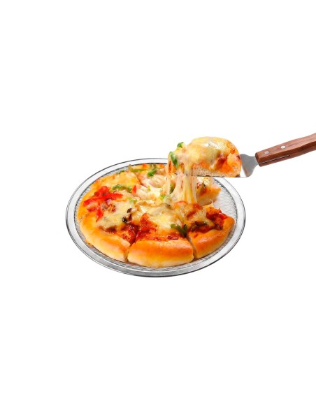 Tela para Pizza Pequena 25cm Perfurada Aluminio Assar Massa