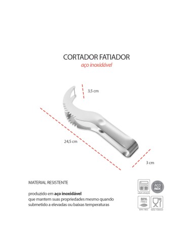 Cortador Fatiador de Melancia Melao Frutas...