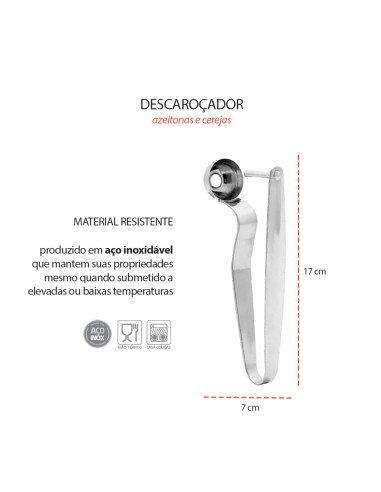 Removedor Extrator Descarocador de Azeitonas...