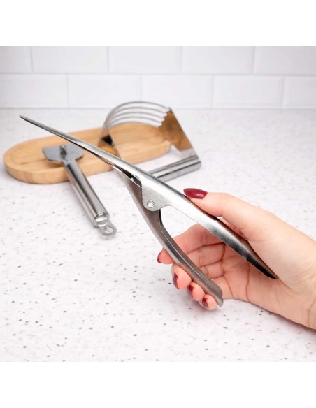 Descascador Camarao Limpar Frutos do Mar Pinça Aço Inox