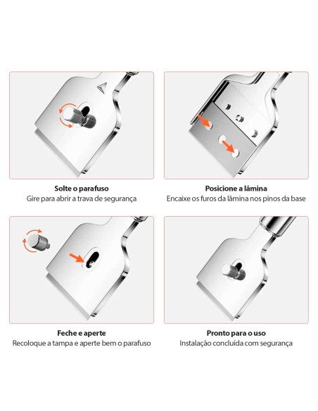 Raspador de Massa Culinario Multiuso Inox Limpar Superficies
