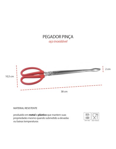 Pegador Pinça Curva de Caranguejo Siri Lagosta...