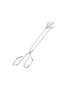 Pegador Alimentos Pinça Churrasco Inox Carne Grande 40cm