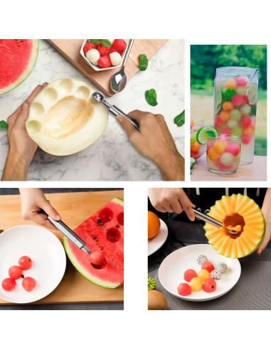 Boleador de Frutas Modelador Cabo Aço Inox