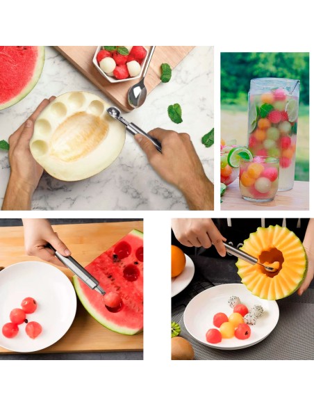 Boleador de Frutas Modelador Cabo Aço Inox