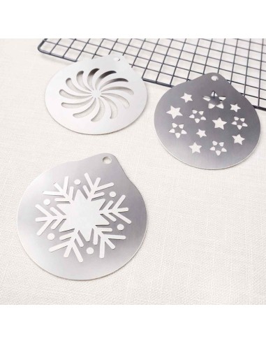Molde Decorativo Barista Floco de Neve Cafe...