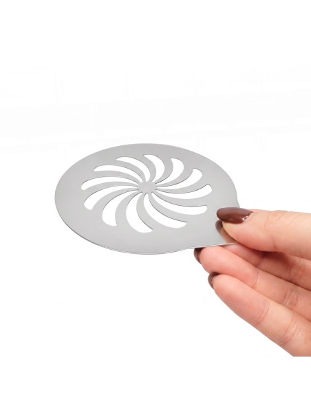 Molde Decorativo Barista Espiral Cafe Cappuccino Leite Inox