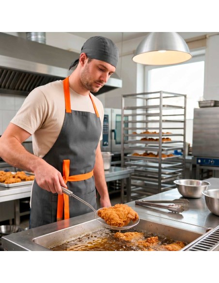 Escumadeira Escorredor de Fritura Coador Peneira Aço Inox