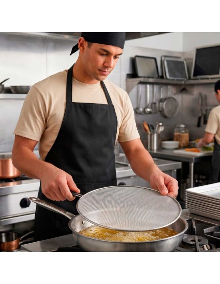 Tela Protetora Anti Respingo Tampa Fritura Aço Inox 29cm