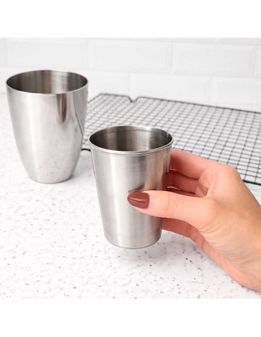 Copo Inox Pequeno Drink Bar Buffet Suco Agua...