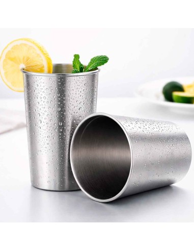 Copo Inox Pequeno Drink Bar Buffet Suco Agua...