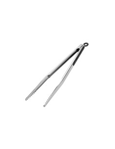 Pegador Pinça Alimentos Carne Bico Jacare Grande Inox 39cm