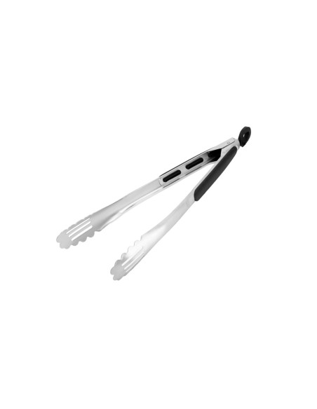 Pegador Pinça Alimentos Carne Grande Vazado Inox 39cm