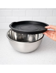 Tigela Bowl Aço Inox Tampa 3,5L Cozinha Profissional 2