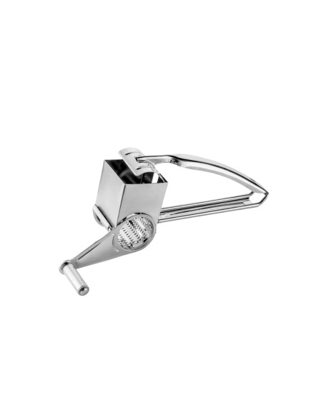 Ralador de Queijo Inox Triturador Manual Giratorio Manivela