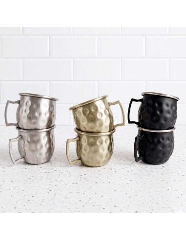 Mini Caneca Moscow Mule Inox Dourado Velho 60ml...