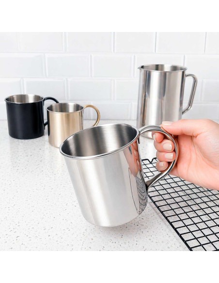 Caneca Moscow Mule Aço Inox 420ml Bar Drink Coquetel