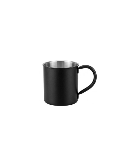 Caneca Moscow Mule Aço Inox Preta 420ml Bar Drink Coquetel