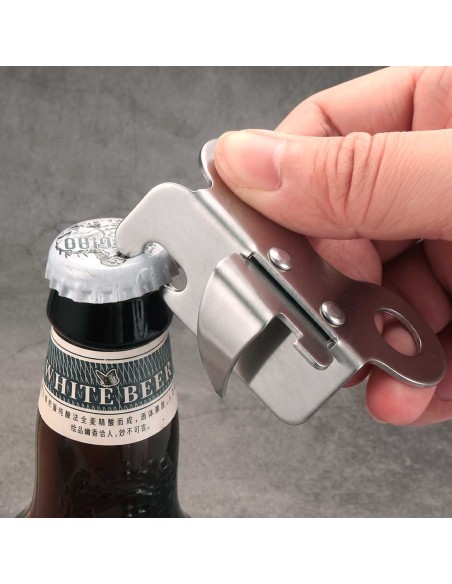 Abridor de Latas e Garrafas Aço Inox Manual Borboleta
