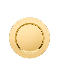 Sousplat Redondo Dourado Prato Inox Mesa Posta Buffet 33cm