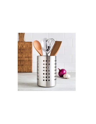 Porta Talheres Utensilios Suporte Aço Inox 1un