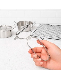 Descascador de Legumes Ralador Manual Aço Inox Lamina 13cm 2