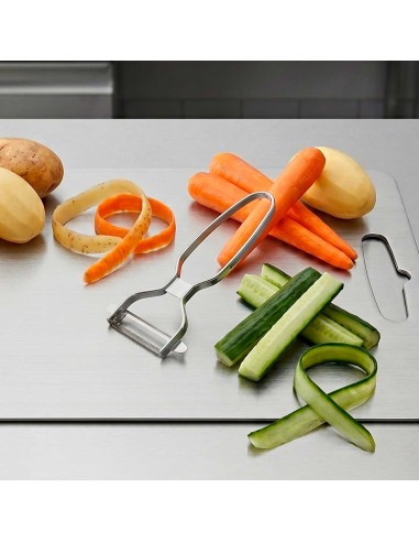 Descascador de Legumes Ralador Manual Aço Inox...