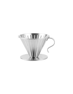 Coador Cafe Inox Filtro V60 Dripper Barista Reutilizavel