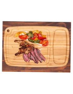 Tabua de Carne Churrasco Bambu Sulco Vinco 40cm 2