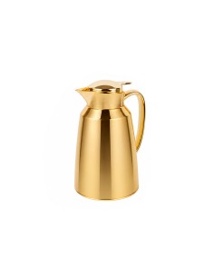 Garrafa Termica Dourada Bule Gatilho 1L Servir Cafe Cha