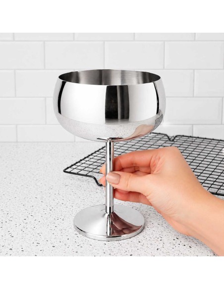 Taça Inox Copo 450ml Vinho Drink Finger Food Bar Restaurante