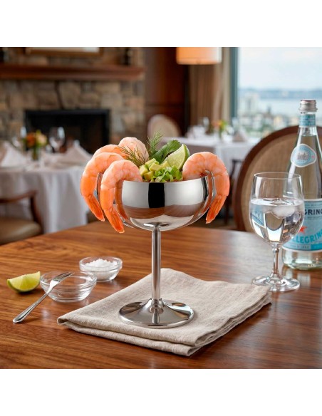 Taça Inox Copo 450ml Vinho Drink Finger Food Bar Restaurante