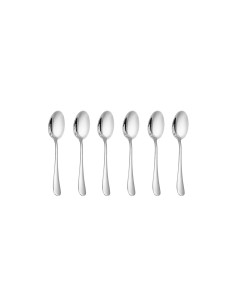 Colher de Cafe Aço Inox Jogo Colheres Pequena 6un