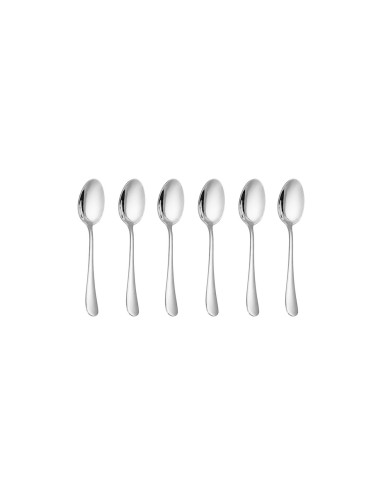 Colher de Cafe Aço Inox Jogo Colheres Pequena 6un