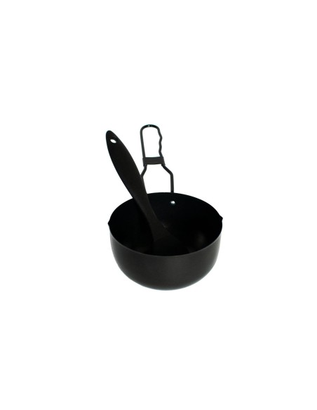 Tigela Bowl Alça e Pincel Culinario Silicone Preto Churrasco