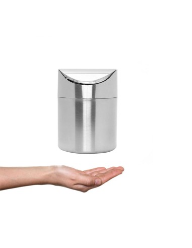 Lixeira de Pia Inox Mini Basculante Lavabo...