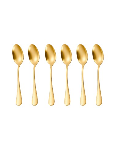 Colher de Sobremesa Dourado Ouro Inox Talher...