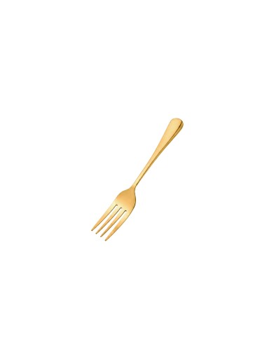 Garfo de Sobremesa Dourado Ouro Aço Inox...