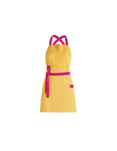 Avental Amarelo Rosa Pink Alça Cruzada Buffet...