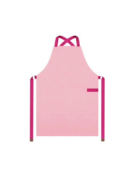 Avental Rosa Alça Cruzada Pink Confeitaria Doceria Festa