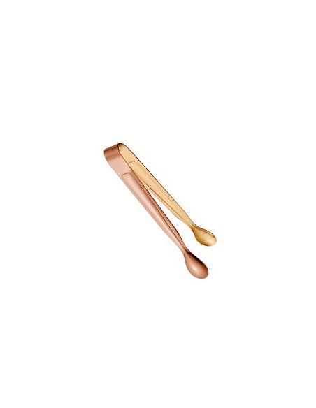 Pegador Frios Gelo Açucar Dourado Rose Mini Pinça Inox