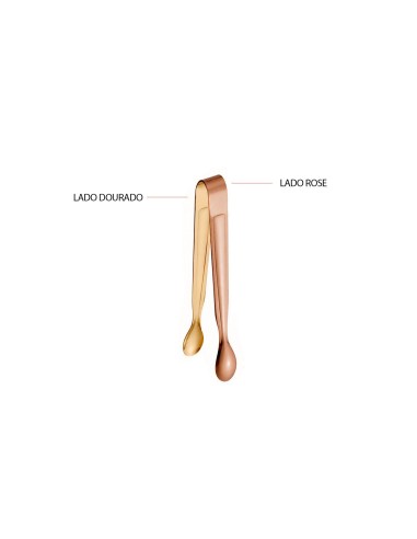 Pegador Frios Gelo Açucar Dourado Rose Mini...