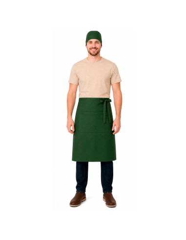 Avental de Cintura Verde Escuro Barista Chef...