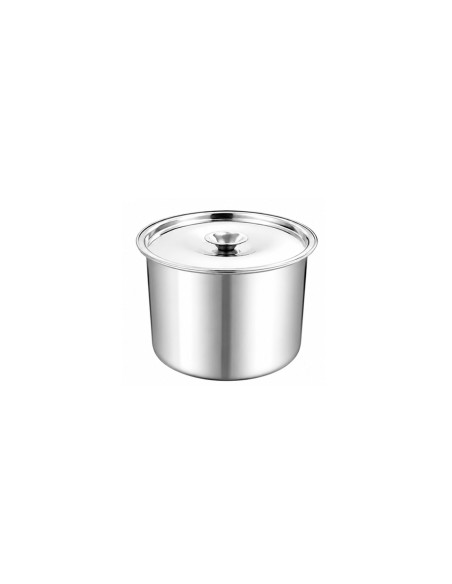 Porta Mantimentos Aço Inox Lata Pote com Tampa Armazenar 3L