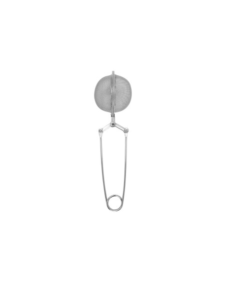 Infusor de Cha Pinça Esfera Redonda Peneira Inox Ervas