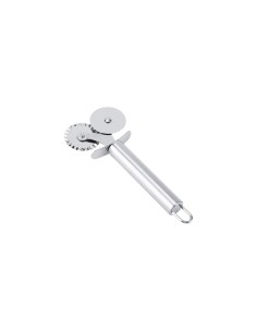 Cortador de Massas Carretilha Dupla Inox Pastel Pizza